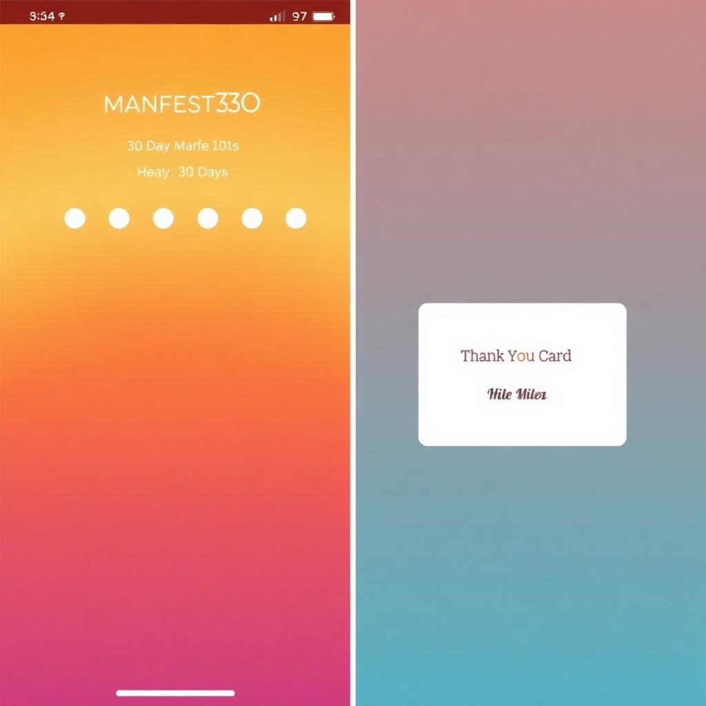 Manifest30 app screenshot